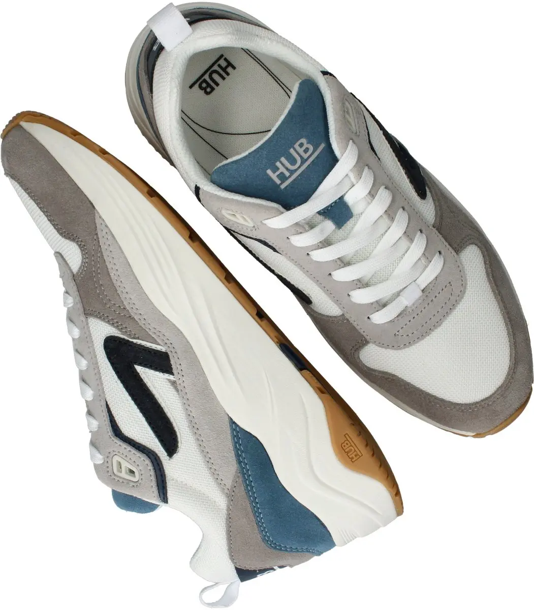 HUB Glide Sneakers - Heren - Wit - Maat 40 - afbeelding 3 van 6