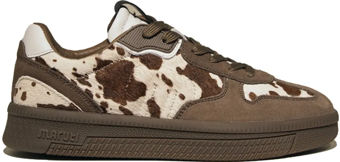 Maruti Yale sneakers Hairon Cow almond