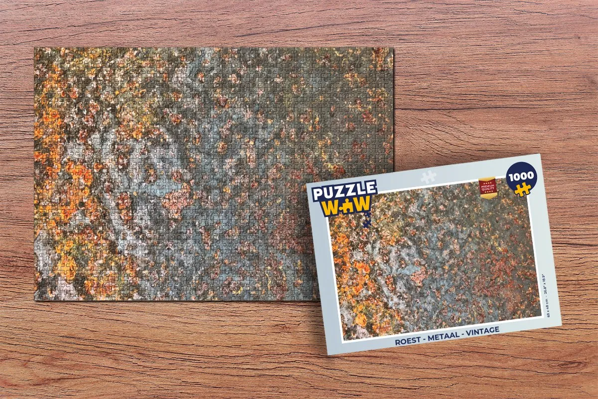 PuzzleWow Roest Vintage Legpuzzel 1000 Stuks - Multicolor