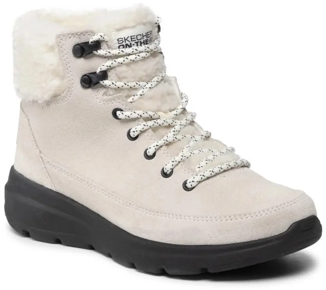 Skechers GoWalk Veterboot Glacial Ultra 16677 WBK White Black Suède