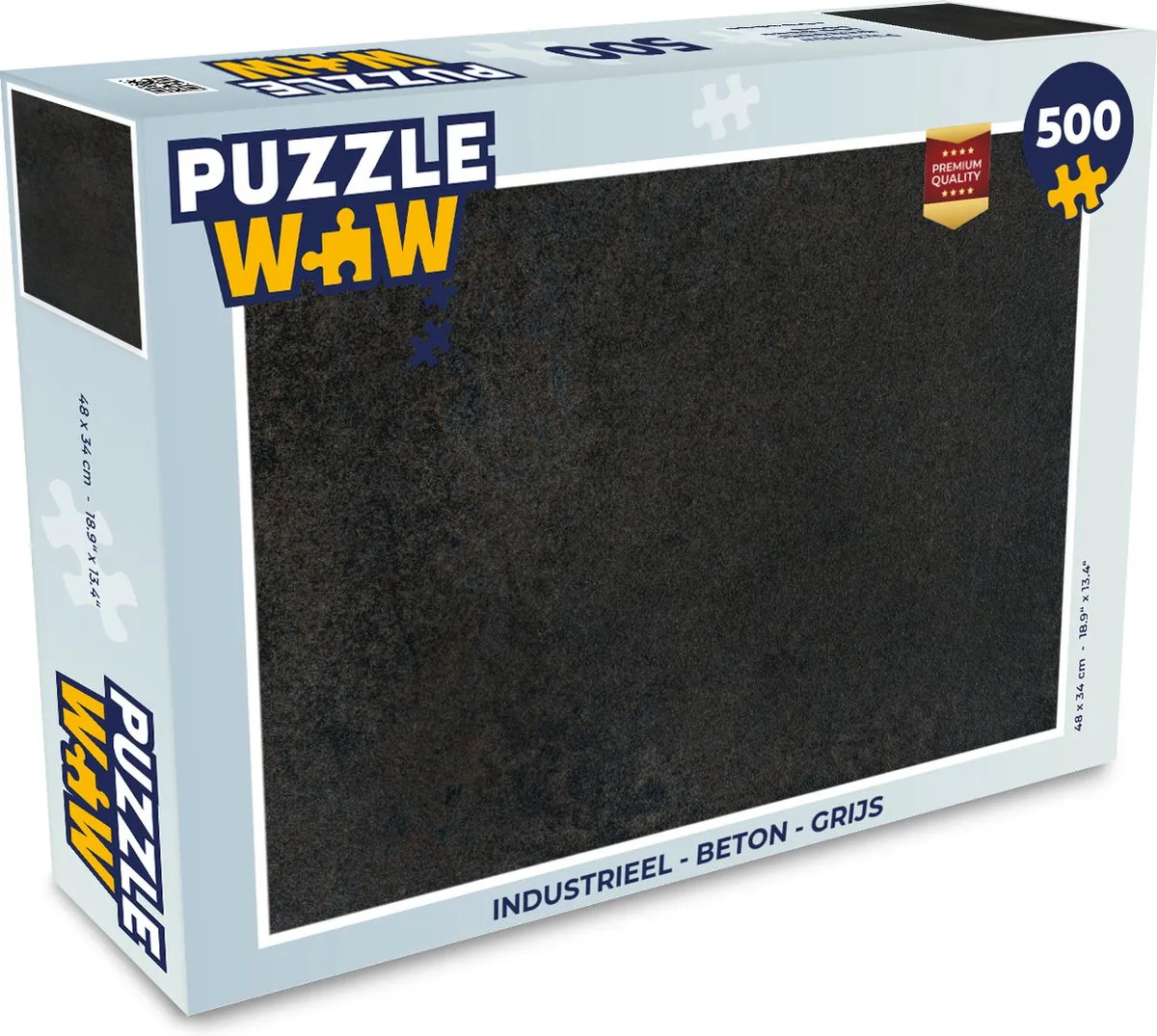 PuzzleWow Industrieel Betonprint Legpuzzel 500 Stuks - Multicolor
