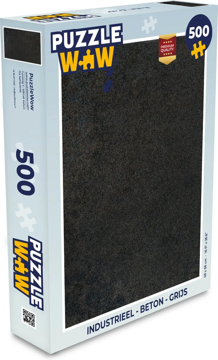 PuzzleWow Industrieel Betonprint Legpuzzel 500 Stuks - Multicolor