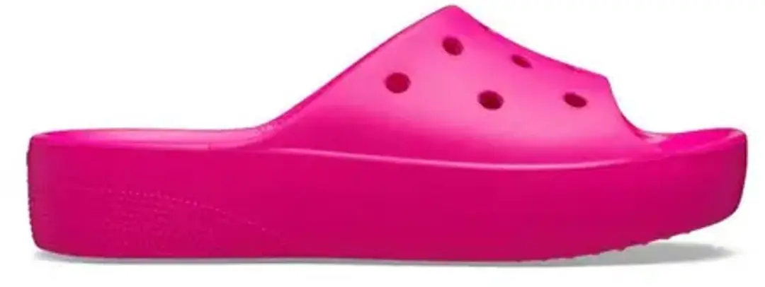 Crocs Classic Platform Slide Klompen Dames - Roze Crush - afbeelding 2 van 3