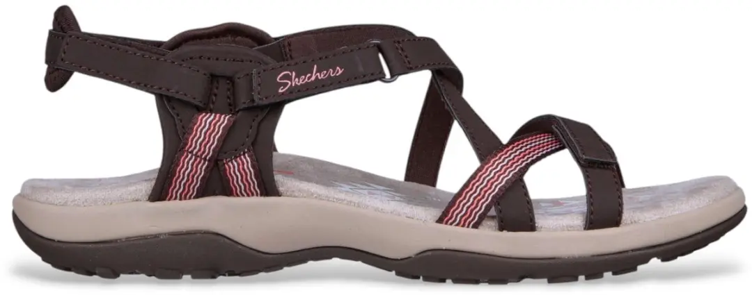 Skechers Chocolade Reggae Slim Sun Array Sandalen