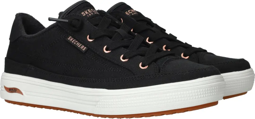 Skechers Arch Fit Arcade-Meet Ya There Dames Sneakers 101546 - Zwart - afbeelding 3 van 6