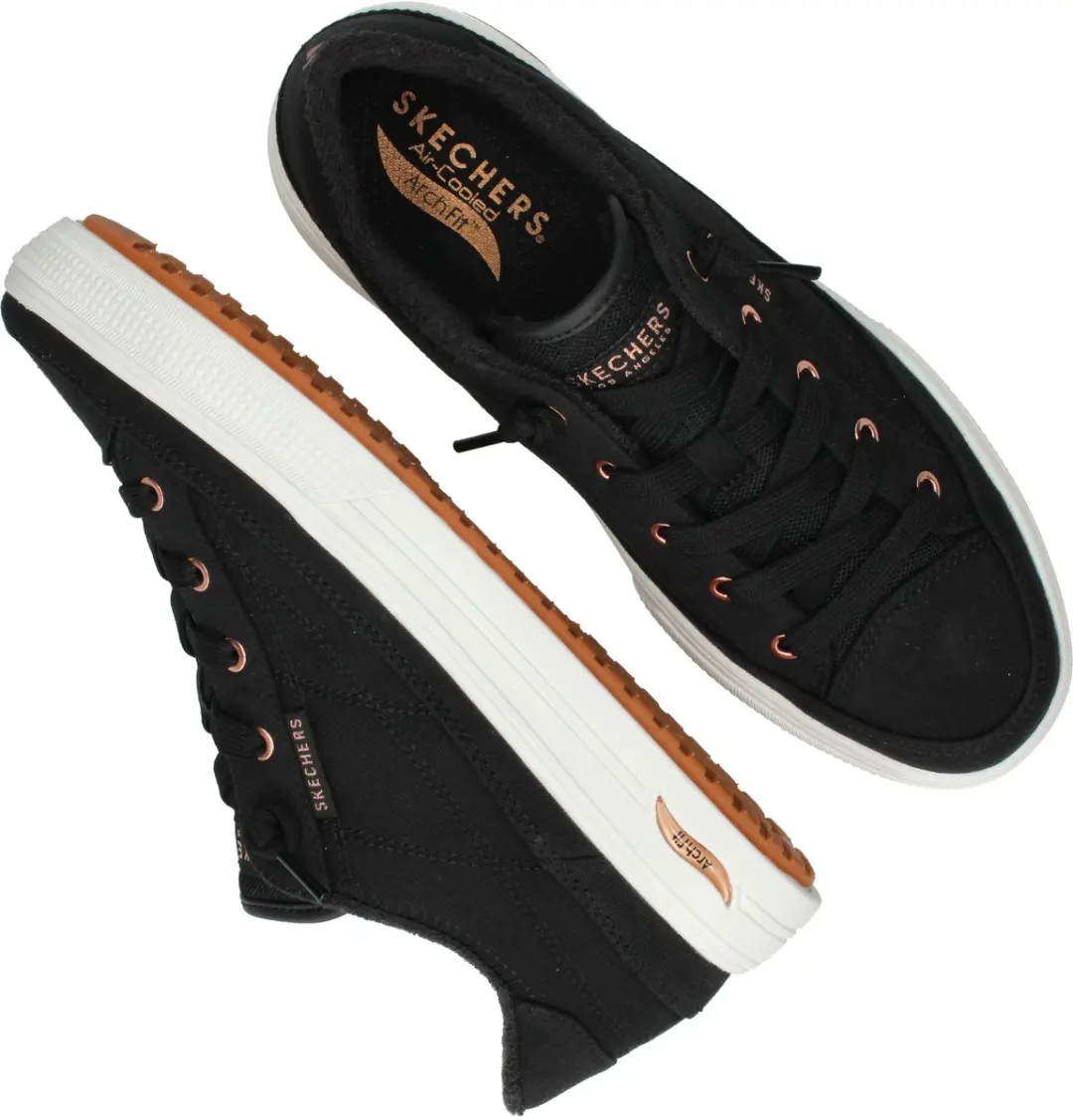 Skechers Arch Fit Arcade-Meet Ya There Dames Sneakers 101546 - Zwart - afbeelding 4 van 6