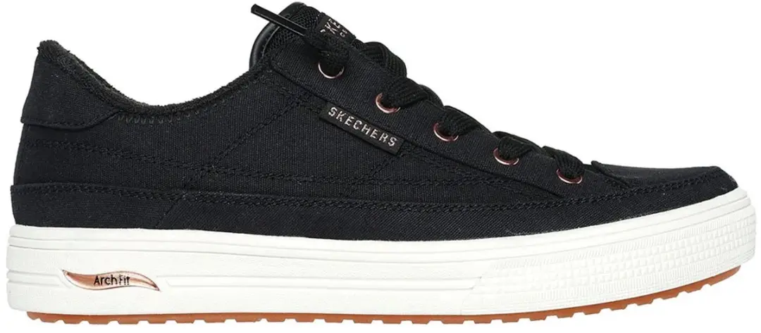 Skechers Arch Fit Arcade-Meet Ya There Dames Sneakers 101546 - Zwart - afbeelding 2 van 6