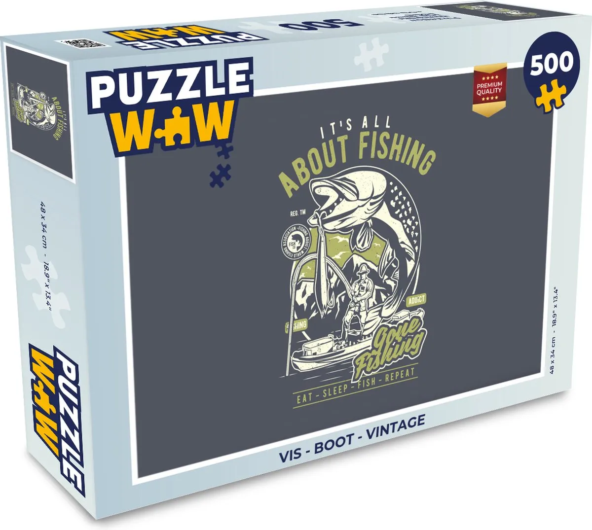 PuzzleWow Vintage Boot Legpuzzel 500 Stuks
