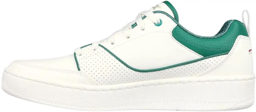 Skechers Sport Court 92 Ottoman Sneakers - Heren 41 - Wit/Groen - afbeelding 6 van 6