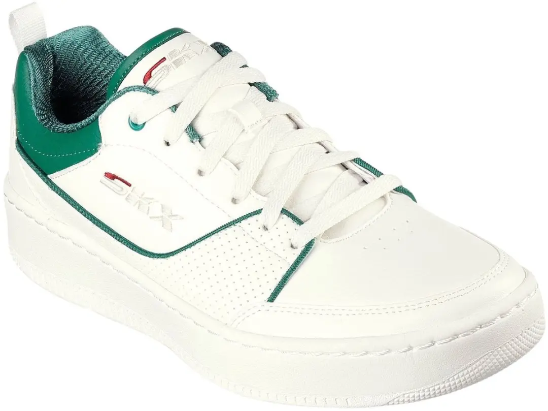 Skechers Sport Court 92 Ottoman Sneakers - Heren 41 - Wit/Groen