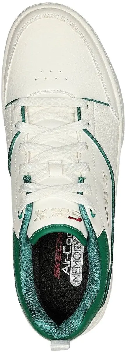 Skechers Sport Court 92 Ottoman Sneakers - Heren 41 - Wit/Groen