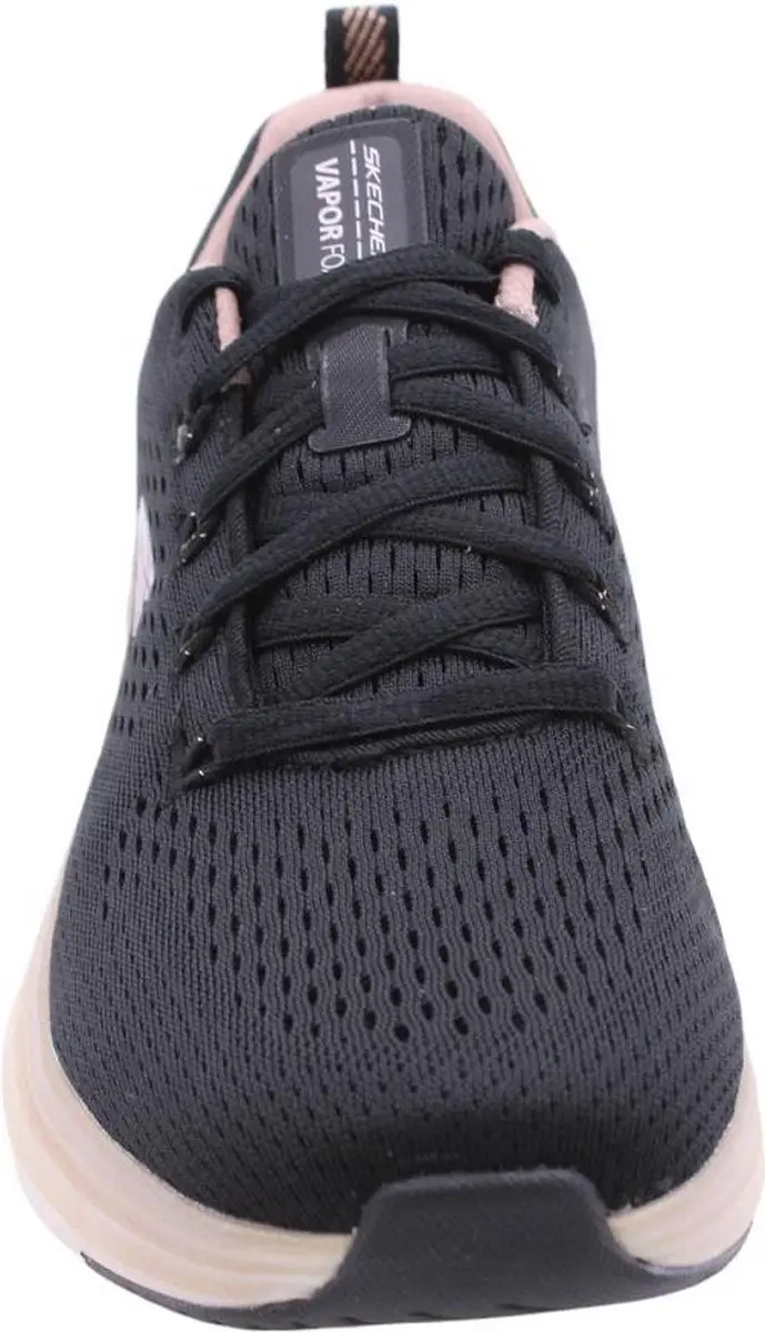 Skechers Vapor Foam Midnight Glimmer Dames Sneakers - Zwart