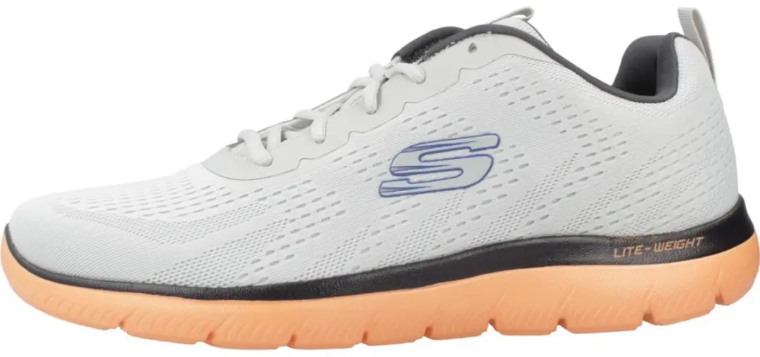 Skechers Summits Torre Sneakers - Grijs/Orange - 43 - afbeelding 2 van 6