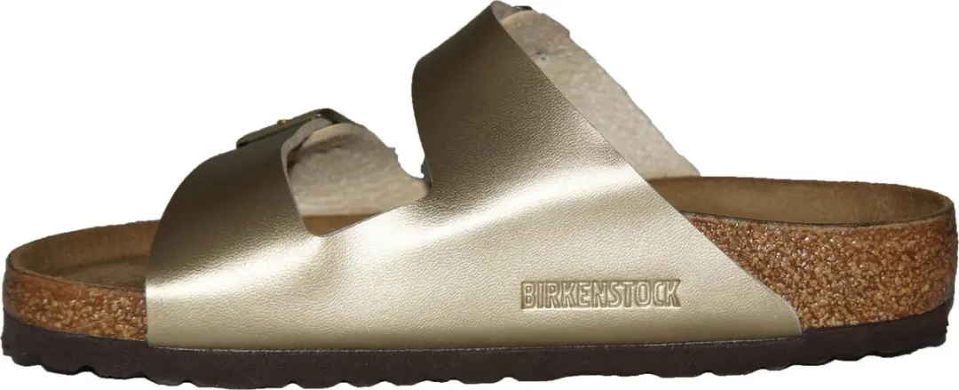 Birkenstock Arizona Gold Narrow Birko-Flor Slides - Maat 38