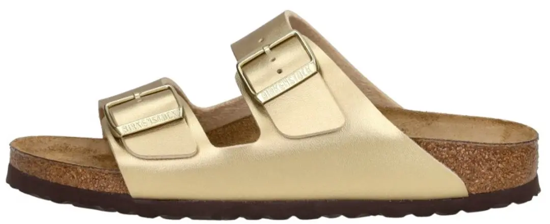 Birkenstock Arizona Gold Narrow Birko-Flor Slides - Maat 38