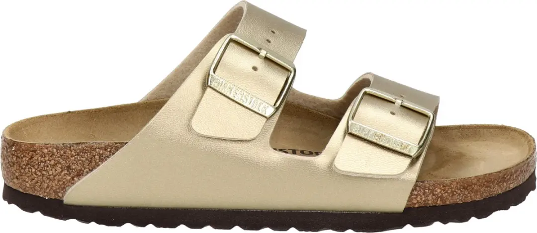 Birkenstock Arizona Gold Narrow Birko-Flor Slides - Maat 38