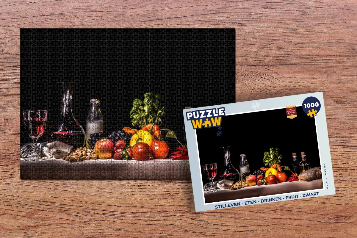 PuzzleWow Stilleven Legpuzzel 1000 Stuks - Multicolor