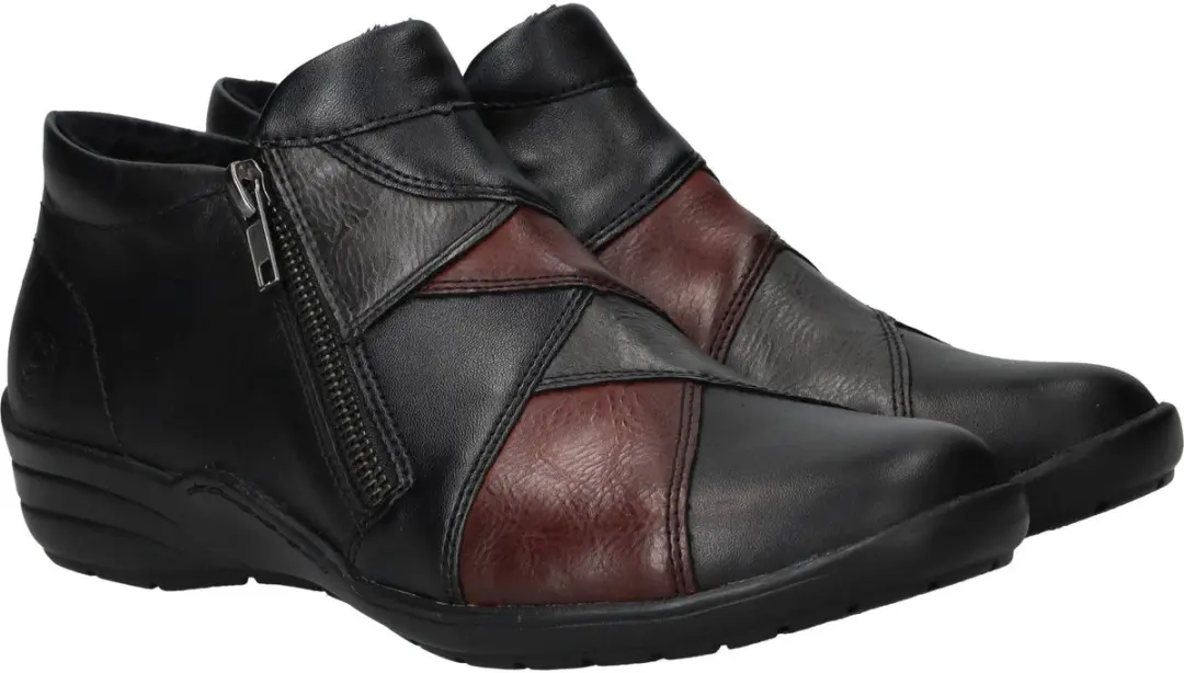 Remonte Dames Enkellaars R7674-02 - Zwart/Bordeaux - Maat 36 - afbeelding 6 van 6