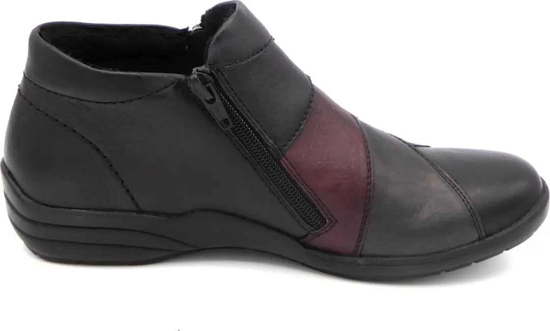 Remonte Dames Enkellaars R7674-02 - Zwart/Bordeaux - Maat 36 - afbeelding 5 van 6