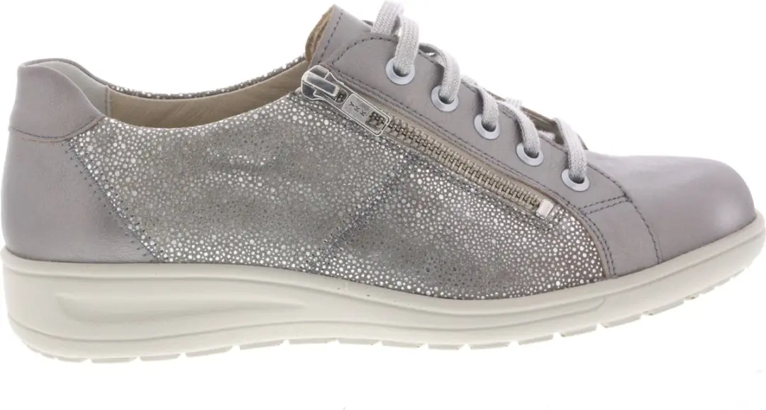 Dames Veterschoenen Solidus Heaven 27001-40448 Taupe Metallic