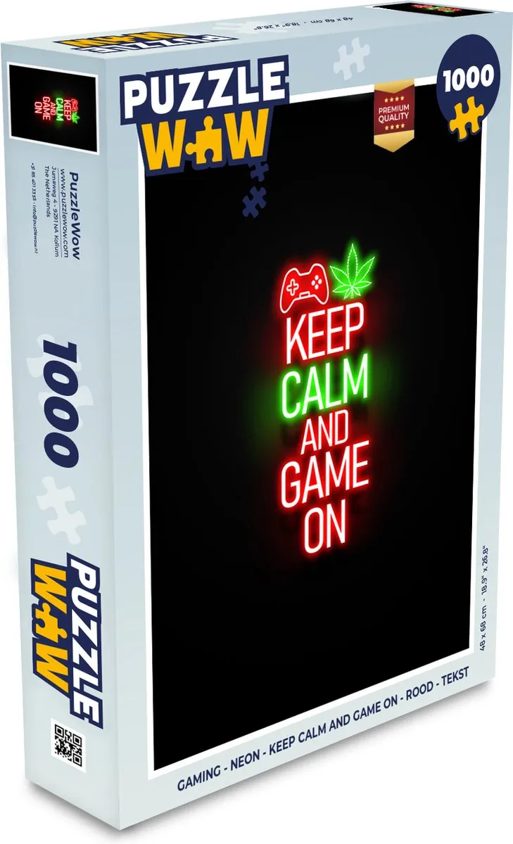 PuzzleWow Neon Legpuzzel 1000 Stuks