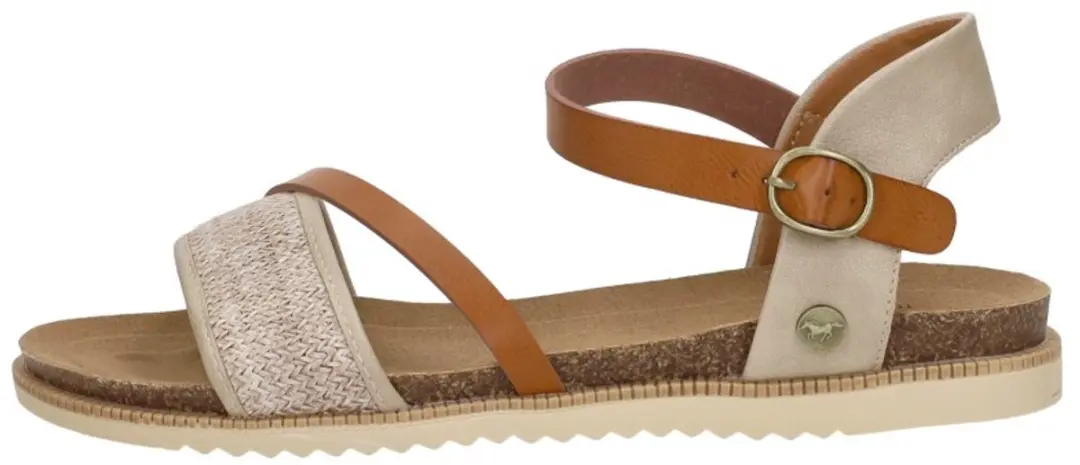 Mustang Sandalen Plat Sandalen Plat - Beige - Maat 37 - afbeelding 2 van 6