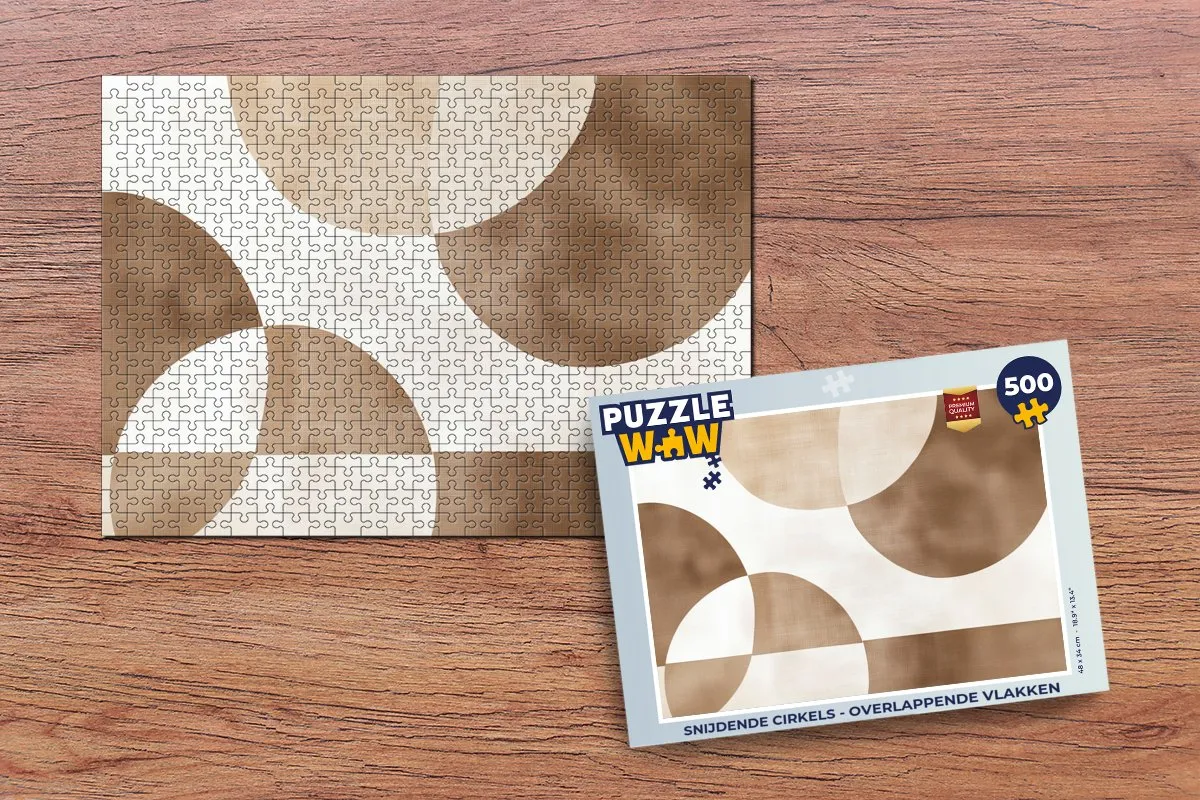 PuzzleWow Snijdende Cirkels Legpuzzel 500 Stuks - MPN 8721414229260