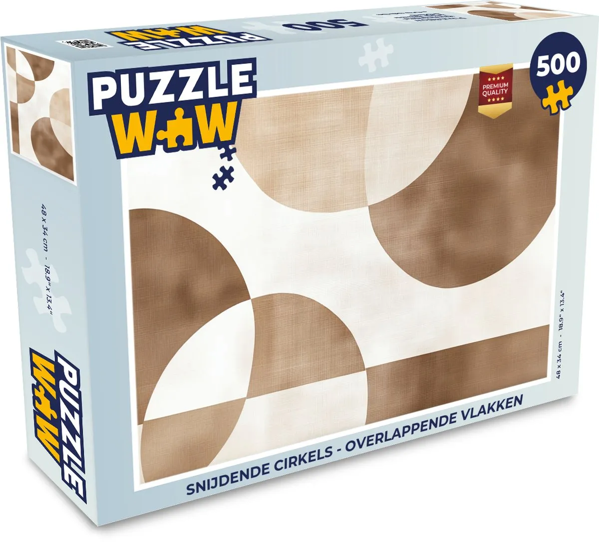 PuzzleWow Snijdende Cirkels Legpuzzel 500 Stuks - MPN 8721414229260