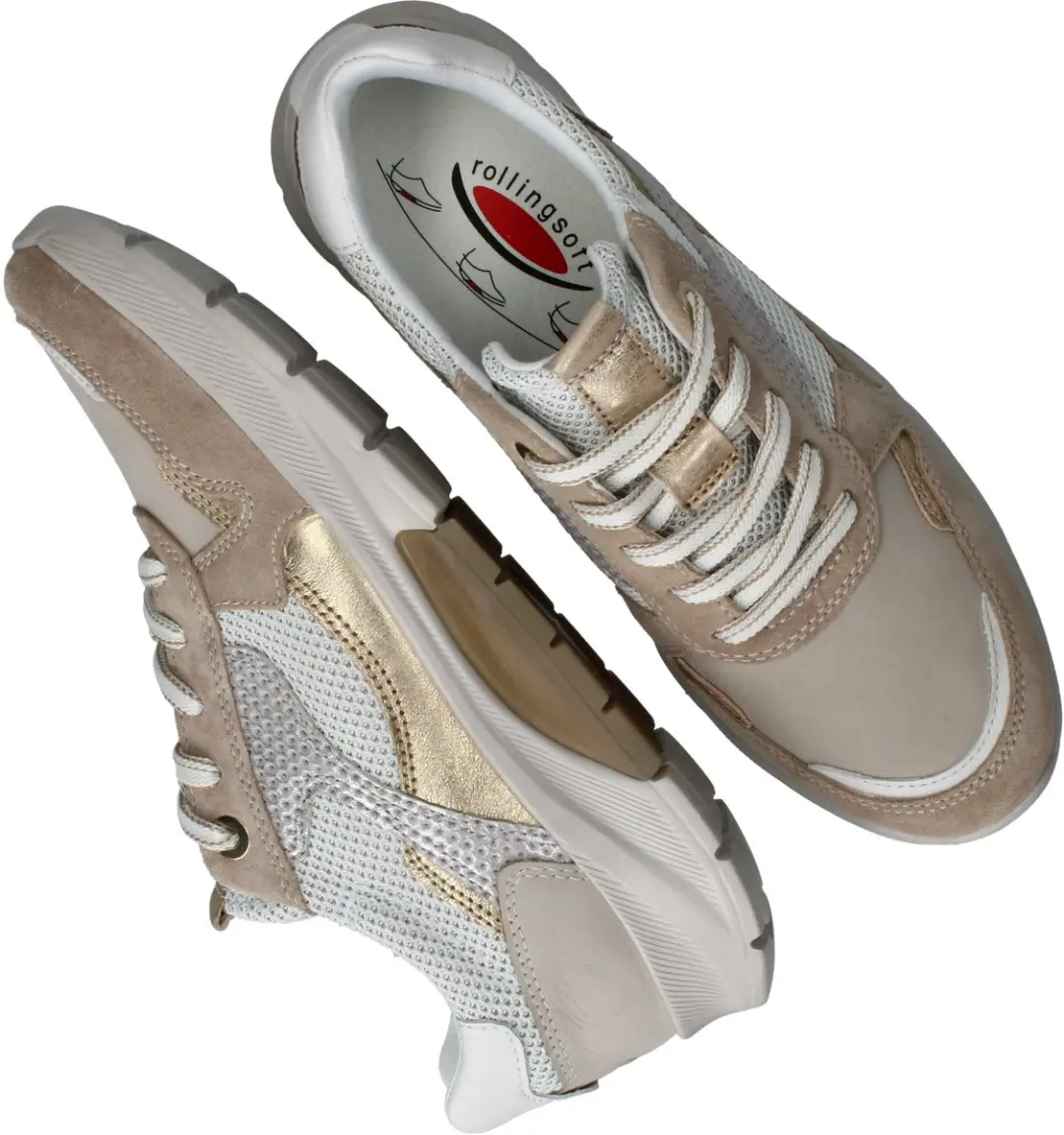 Gabor Rollingsoft Sneakers Laag - Beige - afbeelding 6 van 6