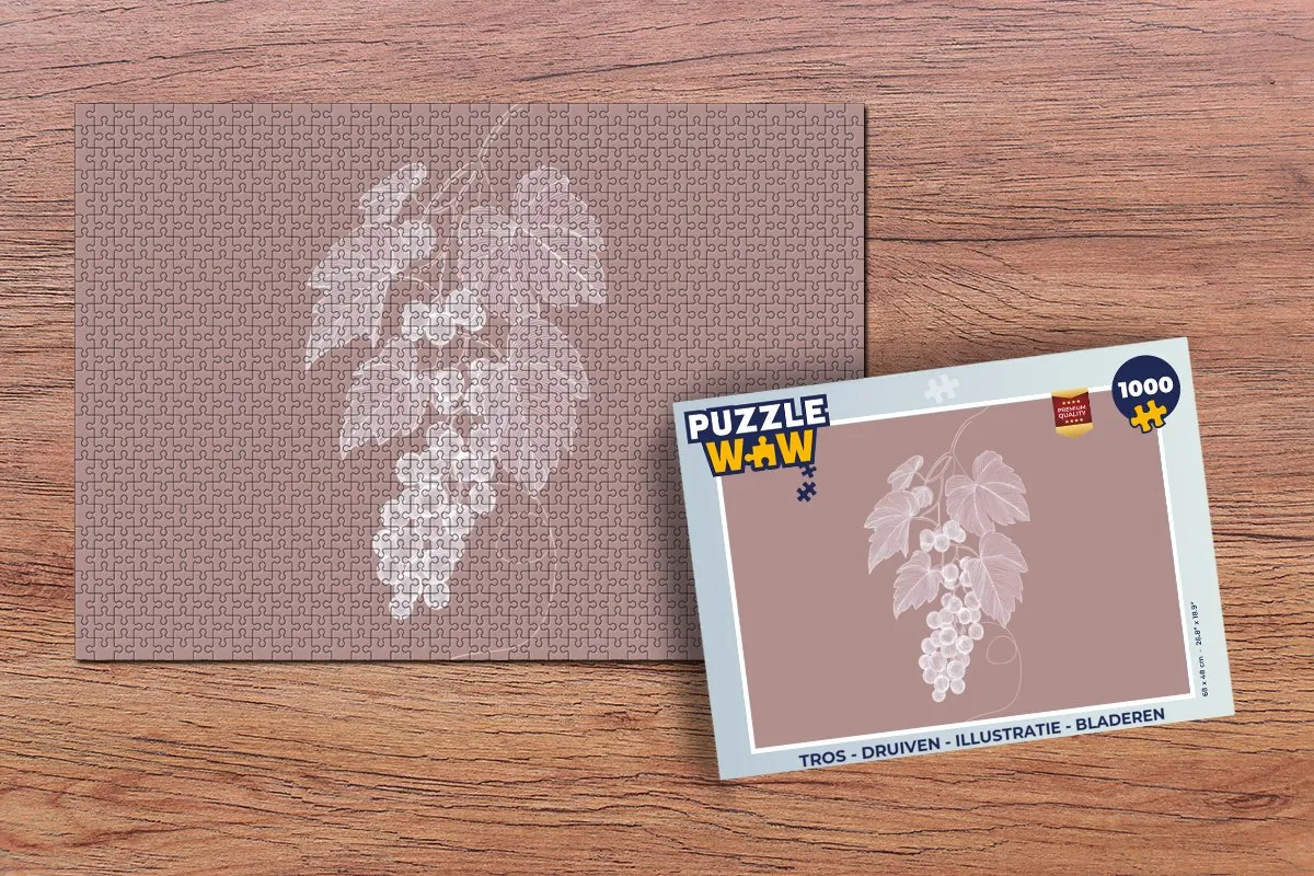 PuzzleWow Legpuzzel Druiven 1000 Stuks
