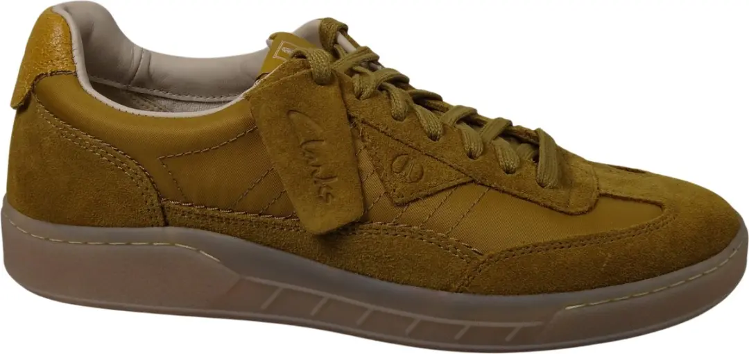 Clarks Craft Rally Ace Heren Sneakers - Okergeel - Maat 44 - afbeelding 5 van 5
