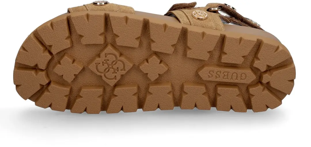 Guess Florizi Sandalen Plat - Cognac - Maat 38 - afbeelding 6 van 6