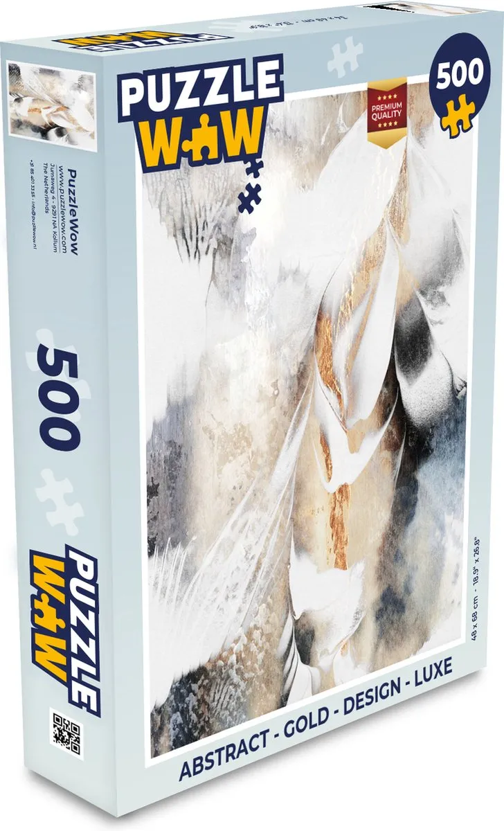 PuzzleWow Abstract Legpuzzel 500 Stuks Multicolor