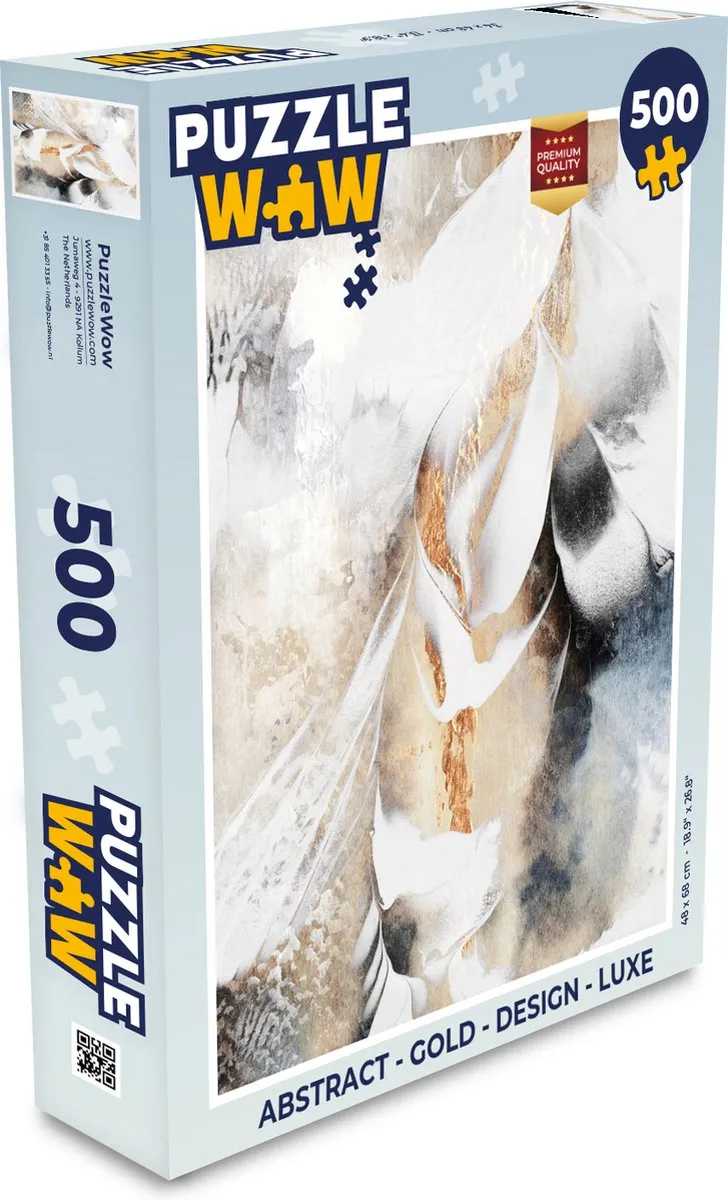 PuzzleWow Abstract Legpuzzel 500 Stuks Multicolor