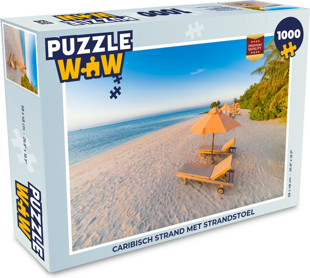 PuzzleWow Caribisch Strand Legpuzzel 1000 Stuks