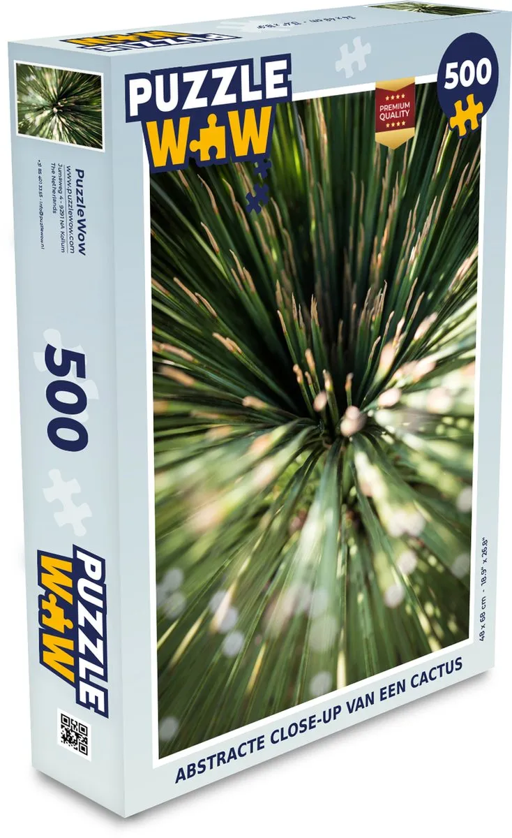PuzzleWow Cactus Abstract Legpuzzel 500 Stuks