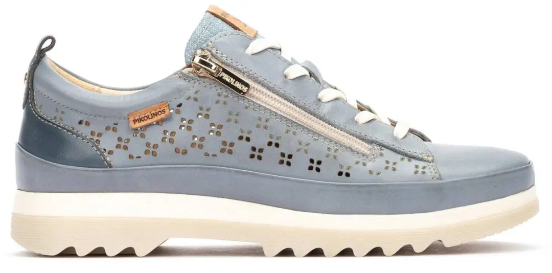 Pikolinos Vigo blauwe leren sportschoenen