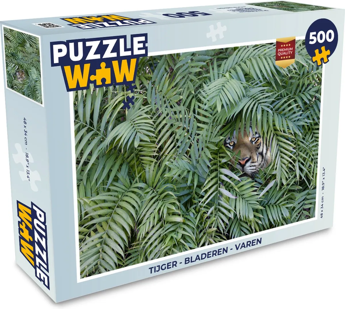 PuzzleWow Tijger Legpuzzel 500 Stuks