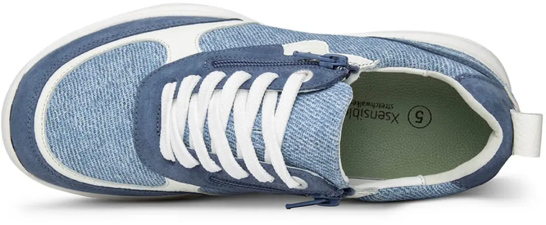Xsensible Suede C VTR Rits 22961 - Blauw