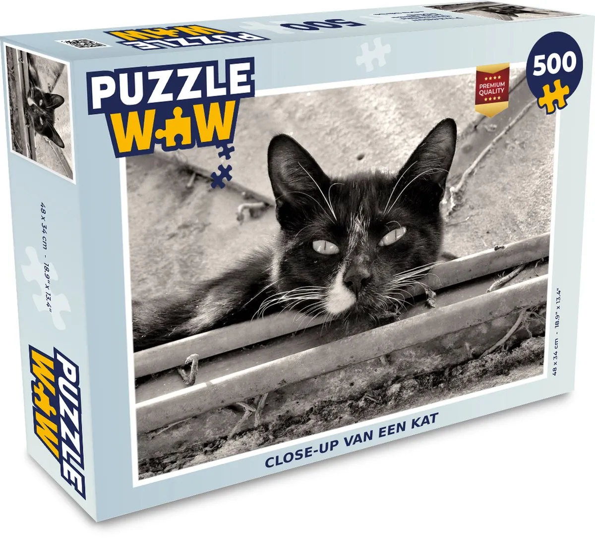 PuzzleWow Kat Legpuzzel 500 Stuks