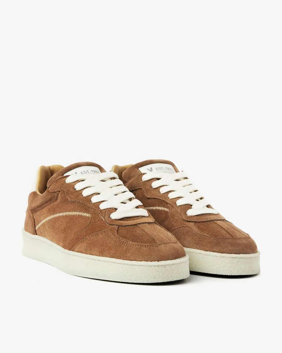 VIA VAI Zane Ethan Sneakers - Suède Cognac - afbeelding 2 van 6