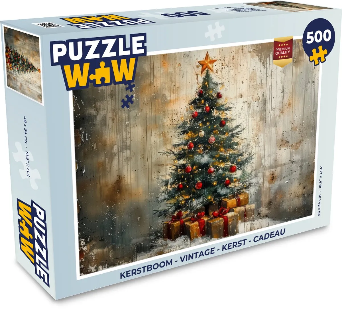 PuzzleWow Kerstboom Legpuzzel 500 Stuks