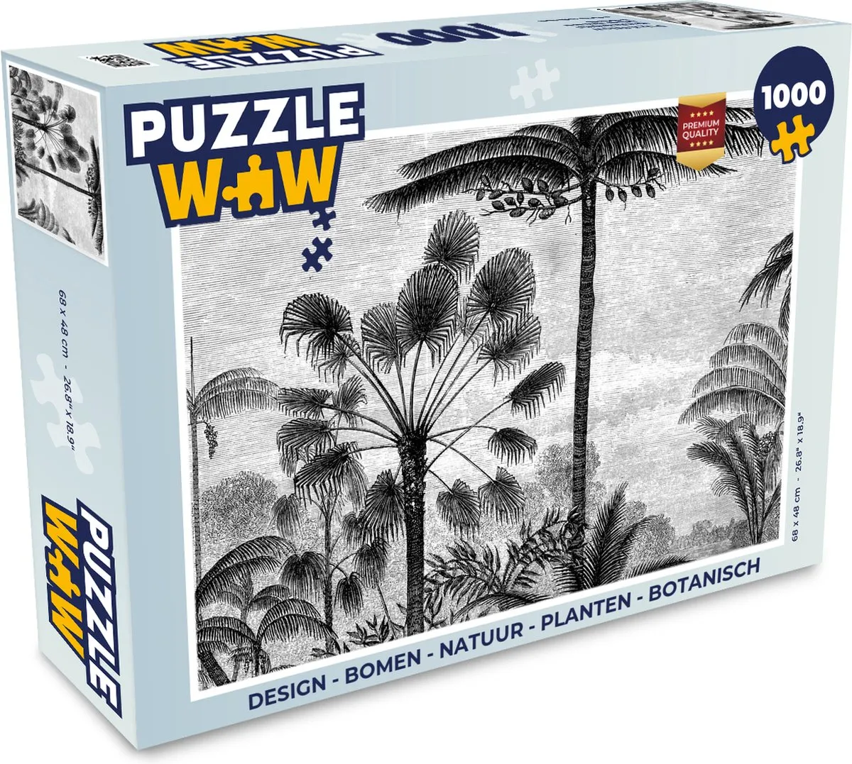 PuzzleWow Bomen Botanisch Legpuzzel 1000 Stuks - Multicolor
