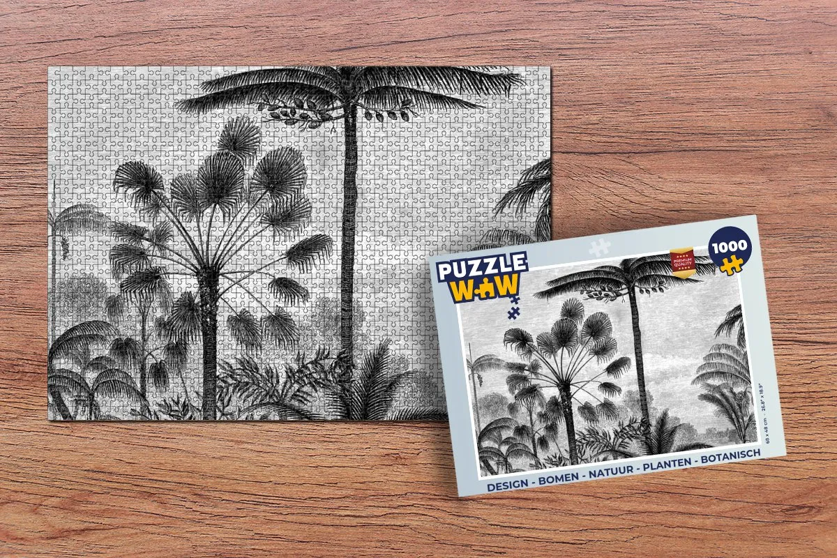 PuzzleWow Bomen Botanisch Legpuzzel 1000 Stuks - Multicolor