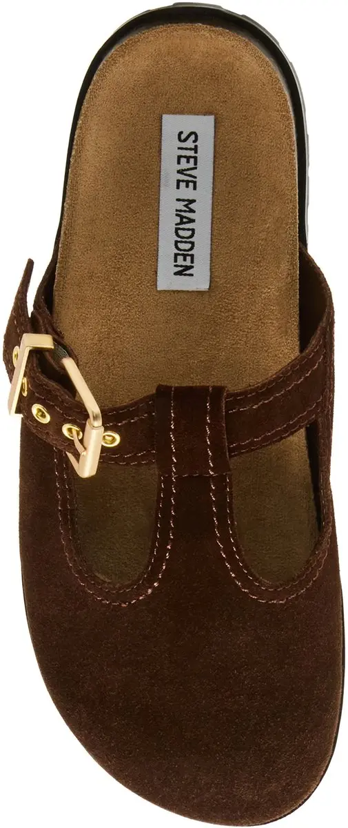 Steve Madden Atticus Dames Muiltjes - Bruin Suède 40 - afbeelding 6 van 6