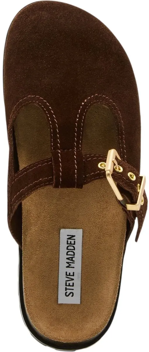 Steve Madden Atticus Dames Muiltjes - Bruin Suède 40