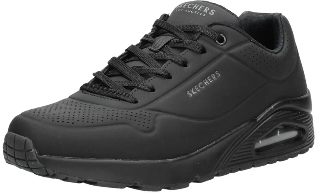 Skechers Uno Stand On Air Heren Sneakers 300404 - Zwart - afbeelding 5 van 6