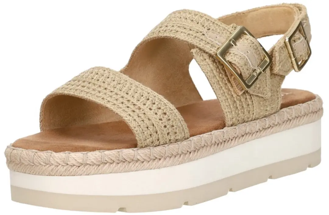 Toms Giana Sandalen Plat - Beige - Maat 38 - afbeelding 3 van 6