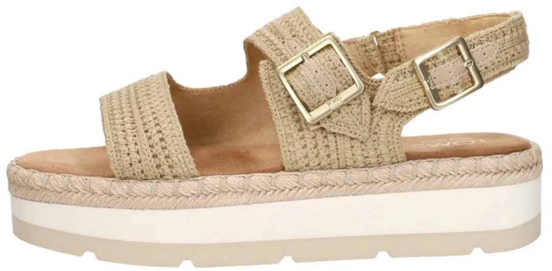 Toms Giana Sandalen Plat - Beige - Maat 38 - afbeelding 2 van 6