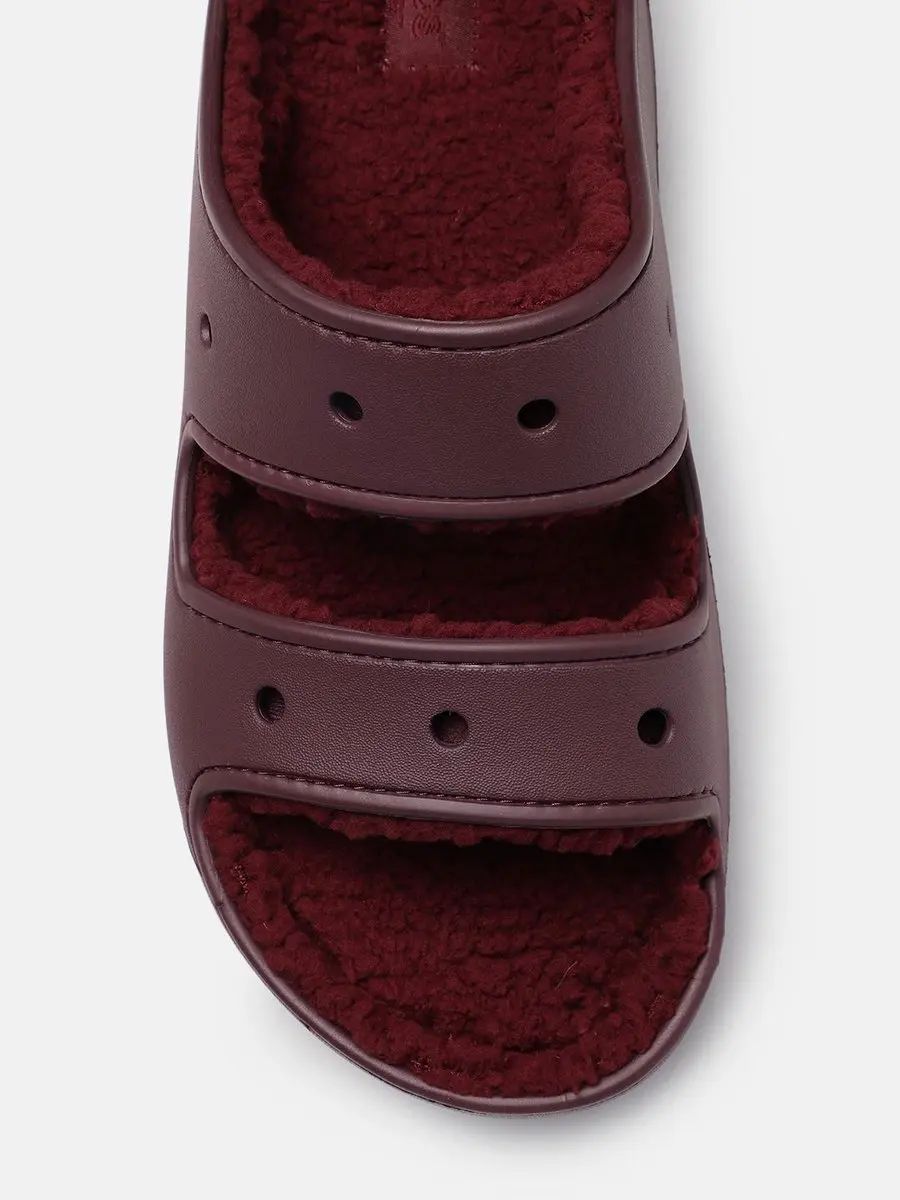 Crocs Classic Cozy/Gevoerde Sandalen Dark Cherry Maat 42/43 US M9/W11